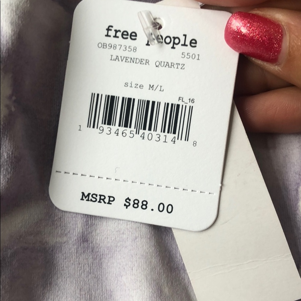 NEW • Free People • Shanti Tie Dye Legging Purple - Picture 4 of 4